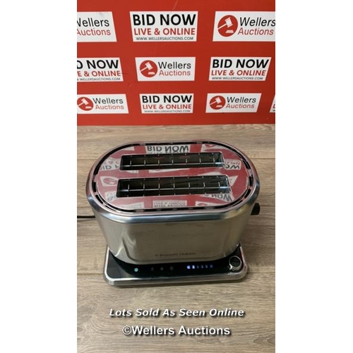 4448 - RUSSELL HOBBS ATTENTIV 2 SLOT TOASTER / POWERS UP, NOT FULLY TESTED, SIGNS OF USE