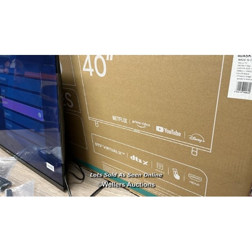 4509 - HISENSE 40A5KQTUK 40 INCH QLED FULL HD SMART TV / NEW / OPEN BOX /  WITH REMOTE / ONLY ONE STAND /  ... 