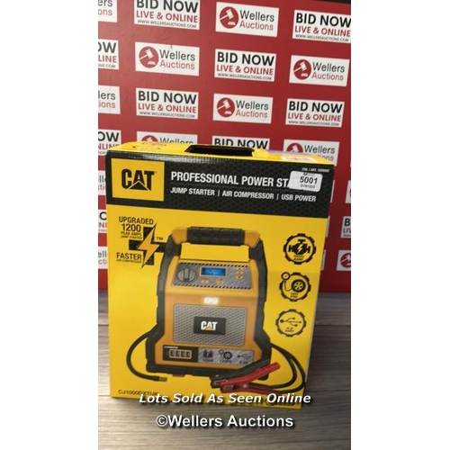 5001 - CAT 1000PEAK AMP PROFESSIONAL PORTABLE CAR POWER JUMP STARTER AIR COMPRESSOR USB