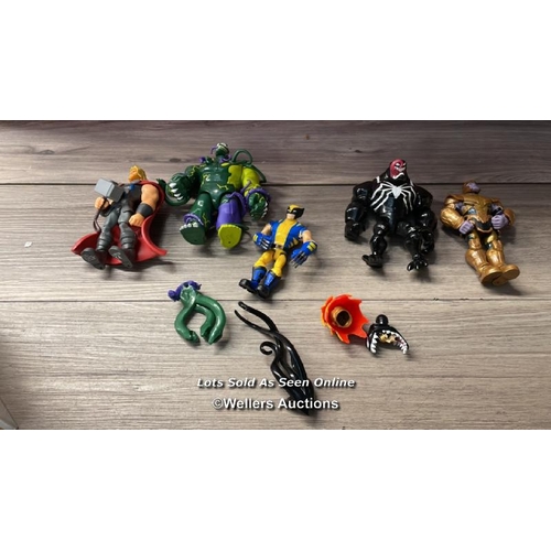 5028 - VENOMIZED HULK VENOM THOR THANOS WOLVERINE DISNEY STORE MARVEL TOY-BOX FIGURES