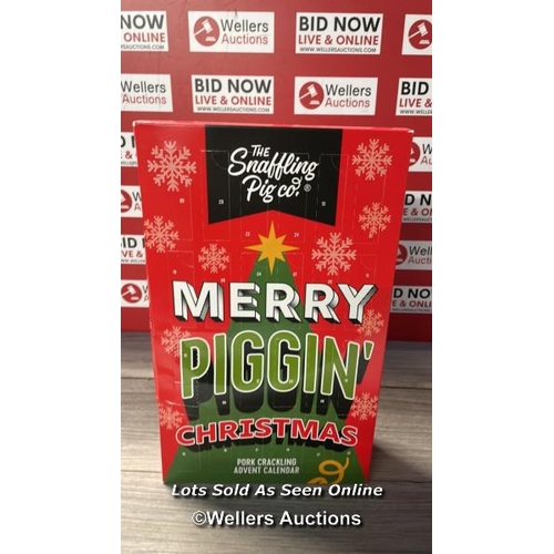 5040 - PORK CRACKLING ADVENT CALENDAR 2023 - SNAFFLING PIG - 6 FLAVOURS AWARD WINNING