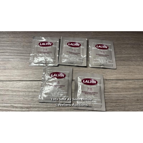 5055 - 5X SACHETS LALVIN 71B-1122 NOUVEAU STYLE WINE YEAST, 25G