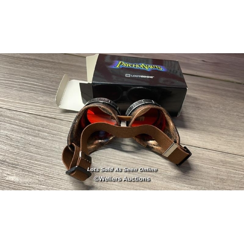 5059 - PSYCHONAUTS RAZ GOGGLES LOOT GAMING PROP REPLICA BRAND NEW IN PACKAGE COSPLAY / H2