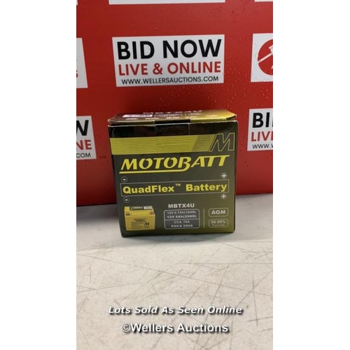 5095 - MOTOBATT SEALED BATTERY FITS HONDA NSR 250 R8N MC21 MBTX4U 1992