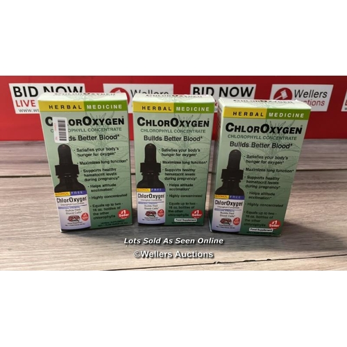 5109 - 3X CHLOROXYGEN, CHLOROPHYLL CONCENTRATE, ALCOHOL FREE, 1 FL OZ (29.6 ML)