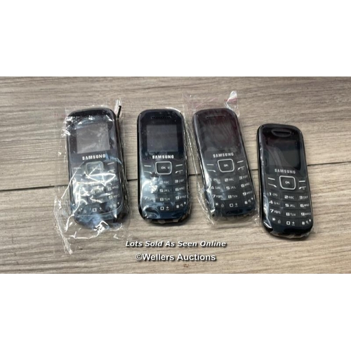 5110 - X4 BRAND NEW SAMSUNG GT-E1200 BASIC 2G MOBILE PHONE SINGLE SIM UNLOCKED / AN2