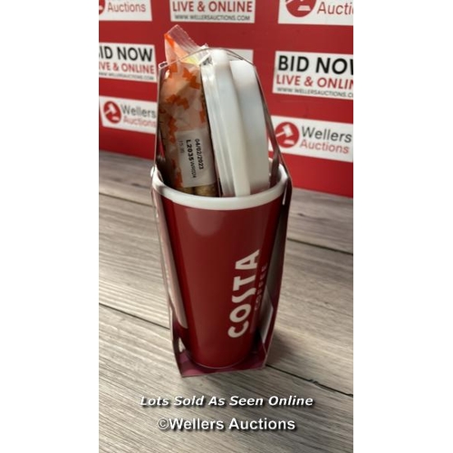 5199 - COSTA COFFEE TRAVEL CUP GIFT SET WITH GINGER BISCUITS