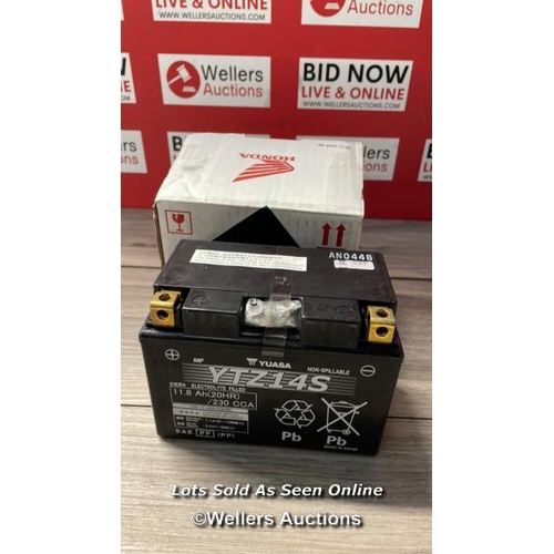 5221 - GENUINE HONDA YUASA YTZ14S BATTERY HIGH POWER PERFORMANCE AGM