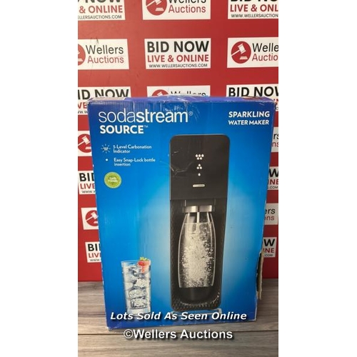 5242 - SODASTREAM SOURCE - BLACK   2 GAS BOTTLES   3 WATER BOTTLES