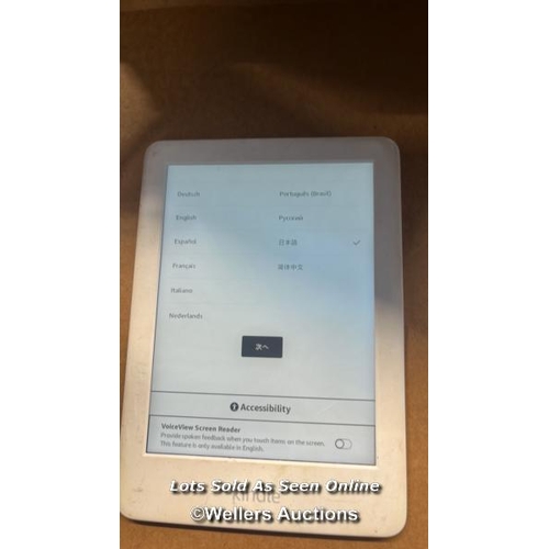 5458 - AMAZON KINDLE - 10TH GEN (2019) / J9G29R / RESTORED TO FACTORY DEFAULTS