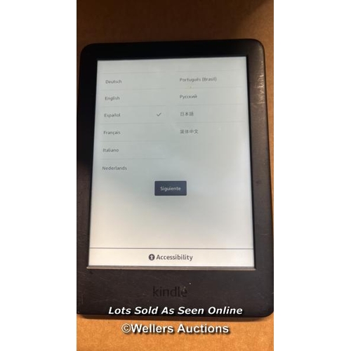 5460 - AMAZON KINDLE - 10TH GEN (2019) / J9G29R / RESTORED TO FACTORY DEFAULTS