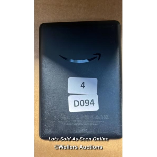 5460 - AMAZON KINDLE - 10TH GEN (2019) / J9G29R / RESTORED TO FACTORY DEFAULTS