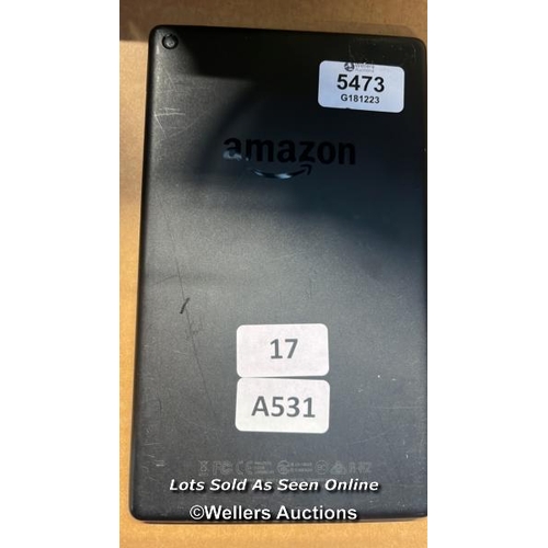 5473 - AMAZON FIRE HD 8 - 8TH GEN (2018) / L5S83A / RESTORED TO FACTORY DEFAULTS