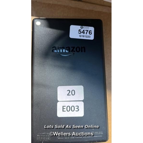 5476 - AMAZON FIRE - 7TH GEN (2017) / SR043KL / RESTORED TO FACTORY DEFAULTS