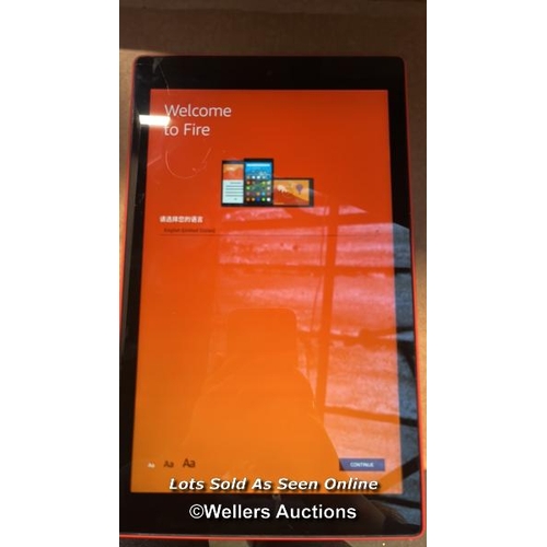 5482 - AMAZON FIRE HD 10 - 7TH GEN (2017) / SL056ZE / RESTORED TO FACTORY DEFAULTS