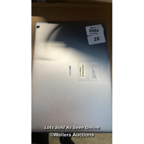 5484 - HUAWEI MEDIAPAD M3 LITE 10 / WI-FI / 4G / BAH-W09 / GOOGLE ACCOUNT LOCKED / RESTORED TO FACTORY DEFA... 