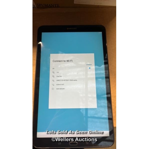 5487 - SAMSUNG GALAXY TAB A 10.1'' (2016) / 32GB / WI-FI / SM-T580 / SN: R52K20T1HZE / GOOGLE ACCOUNT LOCKE... 