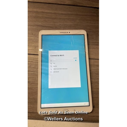 5498 - SAMSUNG GALAXY TAB A 10.1'' (2016) / WI-FI / SM-T580 / SCREEN DAMAGED / GOOGLE ACCOUNT LOCKED / REST... 