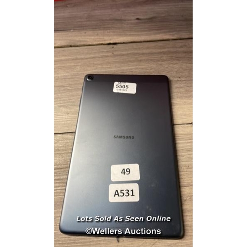 5505 - SAMSUNG GALAXY TAB A 10.1'' (2019) / WI-FI / SM-T510 / SN: R52MB0HDBBJ / GOOGLE ACCOUNT LOCKED / RES... 