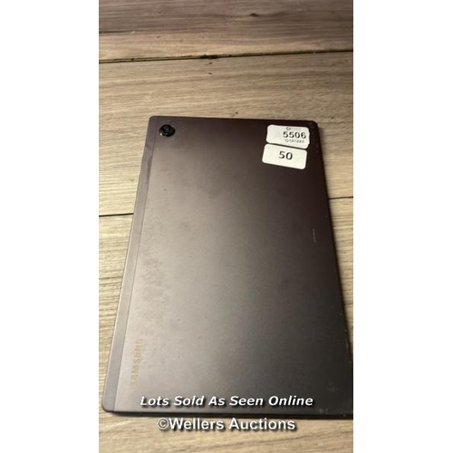 5506 - SAMSUNG GALAXY TAB A8 / SN: R9YT403FCCE / GOOGLE ACCOUNT LOCKED / RESTORED TO FACTORY DEFAULTS