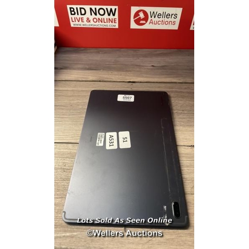 5507 - SAMSUNG GALAXY TAB S7 FE / WI-FI / 5G / 64GB / SM-T736B / SN: R52R6044VHT / GOOGLE ACCOUNT LOCKED / ... 