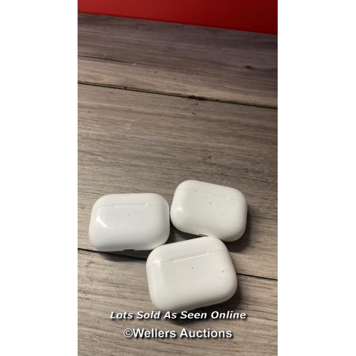 5508 - X3 APPLE AIRPODS CHARGER CASES: A2700 ( ONLY CHARGER CASES )  - BLUETOOTH CONNECTION NOT TESTED