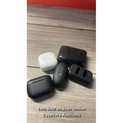 5515 - X5 EARBUDS CHARGER CASE INC. JLAB, SAMSUNG AND SKULLCANDY ( ONLY CHARGER CASES )