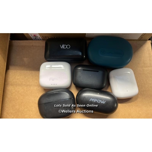 5518 - X7 EARBUDS CHARGER CASE INC. JLAB, ANKER SOUNDCORE AND MPOW ( ONLY CHARGER CASES )