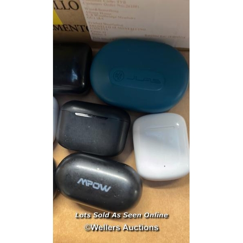 5518 - X7 EARBUDS CHARGER CASE INC. JLAB, ANKER SOUNDCORE AND MPOW ( ONLY CHARGER CASES )