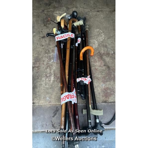 5552 - LOT OF X12 WALKING STICKS