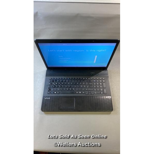 9508 - SONY LAPTOP MODEL PCG-91211M / 8GB RAM / 128GB HD / I3-2350M @ 2.30GHZ / SN: 275528255000569 / PROFE... 