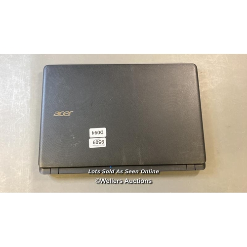 9509 - ACER LAPTOP MODEL N16C1 / 8GB RAM / 256GB HD / I3-6006U @ 2.0GHZ / SN: NXEFHEB04980803F513400 / PROF... 