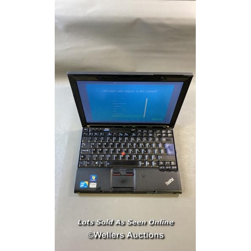 9519 - LENOVO X201 / 6GB RAM / 128GB HD / I5 M520 @ 2.40GHZ / SN: R94TM4F / PROFESSIONALLY WIPED AND RELOAD... 