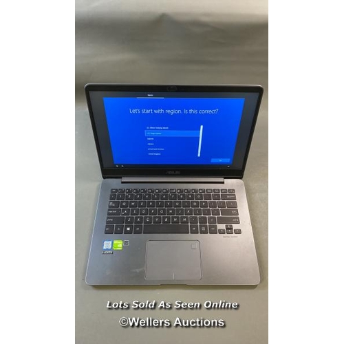 9520 - ASUS LAPTOP MODEL UX430U / 16GB RAM / 500GB HD / I7-7500U @ 2.70GHZ - GEFORCE 940MX / PROFESSIONALLY... 