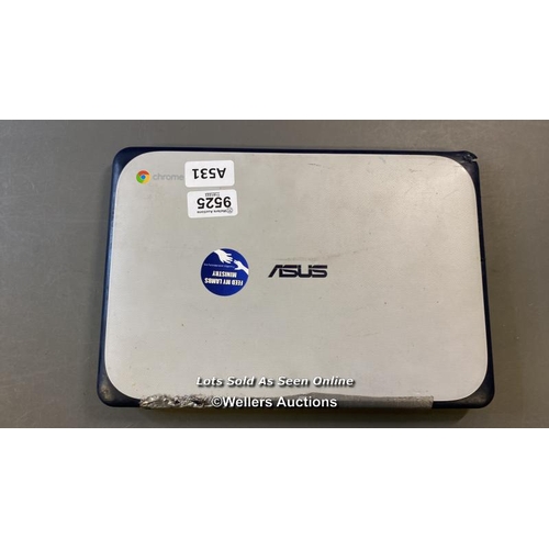 9525 - ASUS CHROMEBOOK / C202S / SN: H9NXCX01C256365 - CHASSIS DAMAGE / RESTORED TO FACTORY DEFUALTS