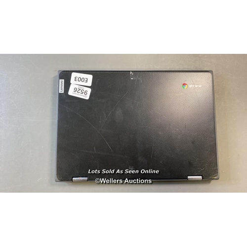 9526 - LENOVO CHROMEBOOK / 82CE / SN: PF1WB7W3 - TOUCH DISPLAY / RESTORED TO FACTORY DEFUALTS