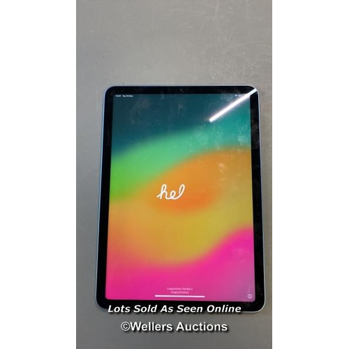 9537 - APPLE IPAD AIR (2022) 5TH GENERATION / A2588 / 64GB / SERIAL: NJ56693QYR / I-CLOUD (ACTIVATION) UNLO... 