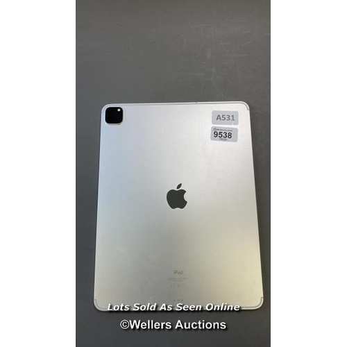 9538 - APPLE IPAD PRO 12.9'' (2020) / A2232 / 1TB / SERIAL: DMPC91CCNTHJ / I-CLOUD (ACTIVATION) LOCKED / RE... 