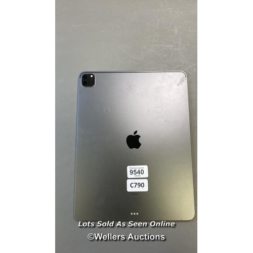 9540 - APPLE IPAD PRO 12.9'' (2021) / A2378 / 256GB / SERIAL: D3QD6NKGDM / I-CLOUD (ACTIVATION) LOCKED / RE... 