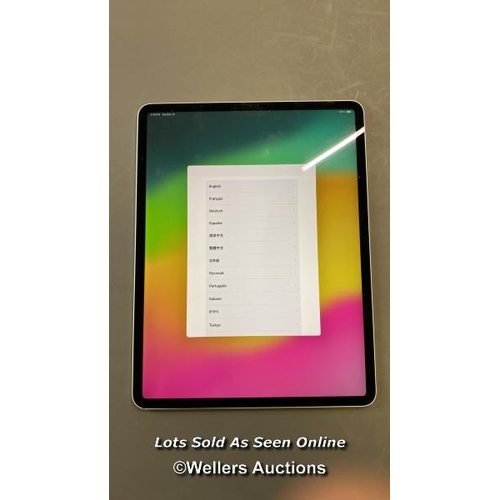 9541 - APPLE IPAD PRO 12.9'' 4TH (2020) / A2229 / 256GB / SERIAL: DMPF60WVNR72 / I-CLOUD (ACTIVATION) LOCKE... 