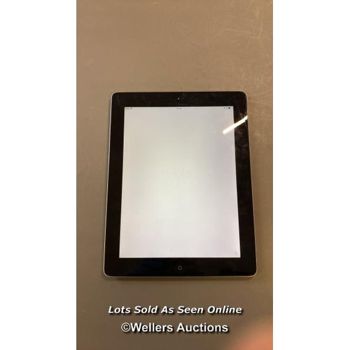 9544 - APPLE IPAD - 4TH GEN / A1458 / 16GB / SERIAL: DMPM95EWF182 / I-CLOUD (ACTIVATION) UNLOCKED / RESTORE... 