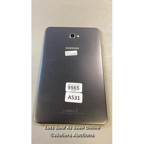 9565 - SAMSUNG GALAXY TAB A 10.1'' (2016) / 16GB / WI-FI / SM-T580 / SN: R52MA2050LX - GOOGLE ACCOUNT UNLOC... 