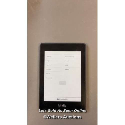 9573 - AMAZON KINDLE PAPERWHITE / PQ94WIF / RESTORED TO FACTORY DEFAULTS