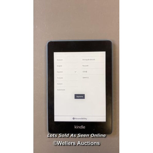 9574 - AMAZON KINDLE PAPERWHITE / PQ94WIF / RESTORED TO FACTORY DEFAULTS