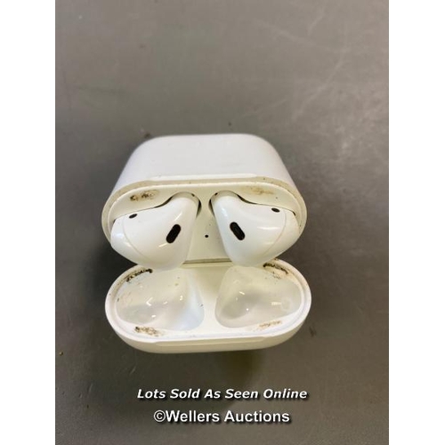 9625 - APPLE AIRPODS / A1602  / SERIAL: H3RHQ37NLX2Y - BLUETOOTH CONNECTION TESTED