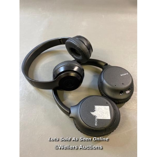 9686 - X2 HEADPHONES INCL. APPLE BEATS A1796 AND SONY WH-C710N