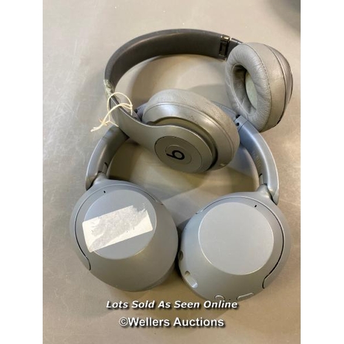 9689 - X2 HEADPHONES INCL. APPLE BEATS STUDIO3 AND SONY WH-XB910N