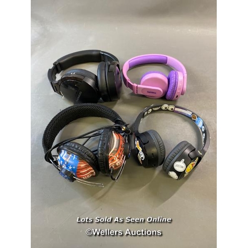 9706 - X4 HEADPHONES INCL. PHOINIKAS, PHILIPS AND SOUNDFORM / T59