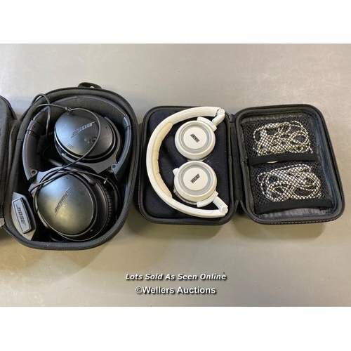 9722 - X2 HEADPHONES INCL. BOSE MODEL 419811 WITH CASE AND AKG