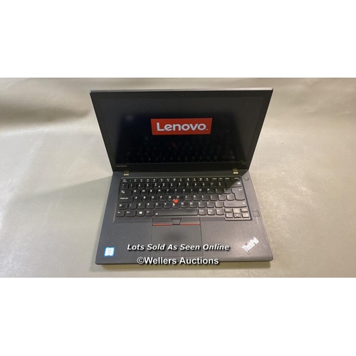 9768 - LENOVO T470 / 16GB RAM / 250GB HD / I5-6200U @ 2.30GHZ / PROFESSIONALLY WIPED AND RELOADED WITH WIND... 